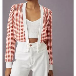 Maeve Anthropologie Women's Bridget Crochet Knit Cardigan Size Small